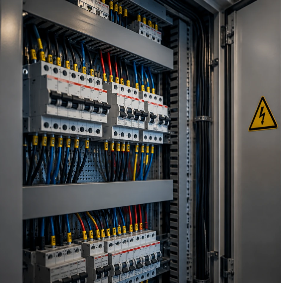 Imagen demostrativa de una instalación eléctrica